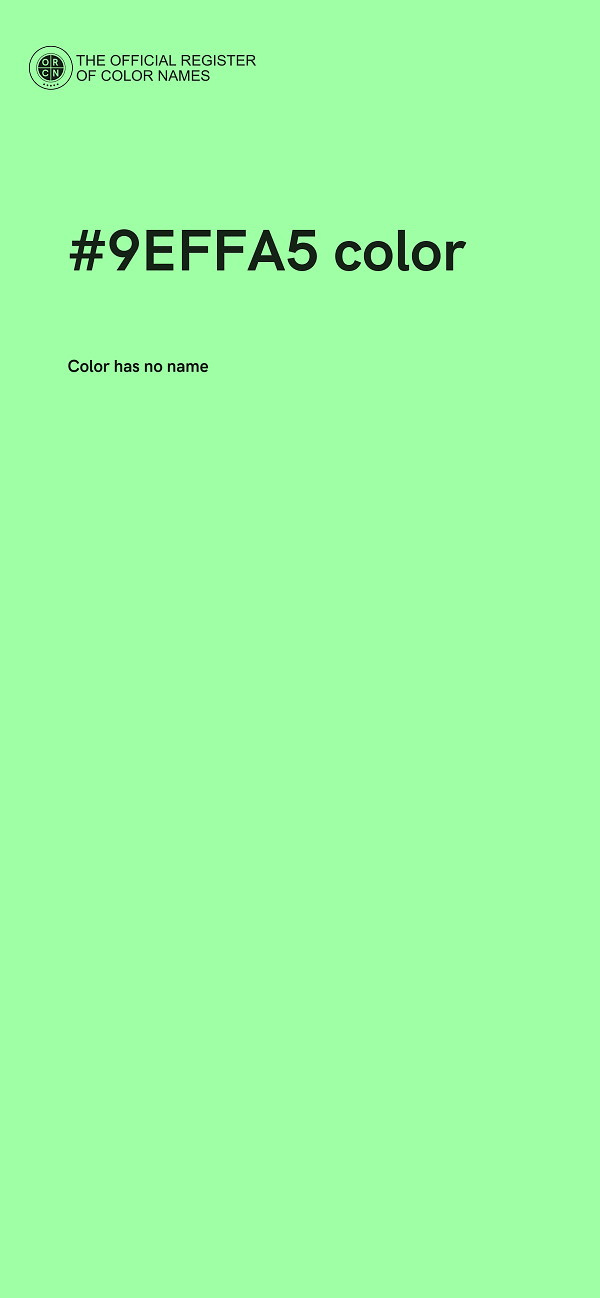 #9EFFA5 color image