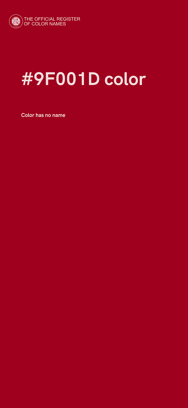 #9F001D color image