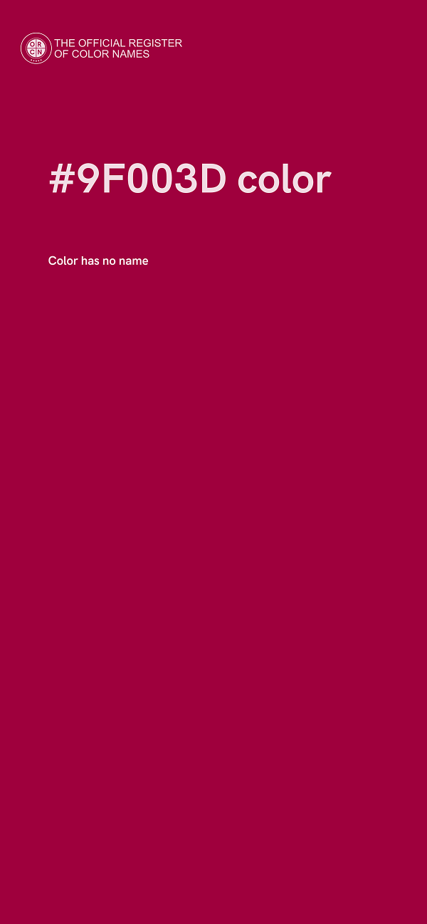 #9F003D color image
