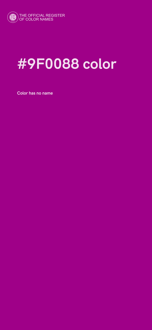 #9F0088 color image