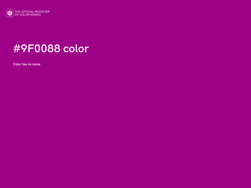 #9F0088 color image