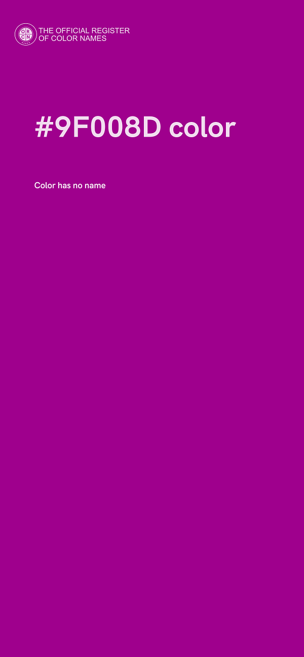 #9F008D color image