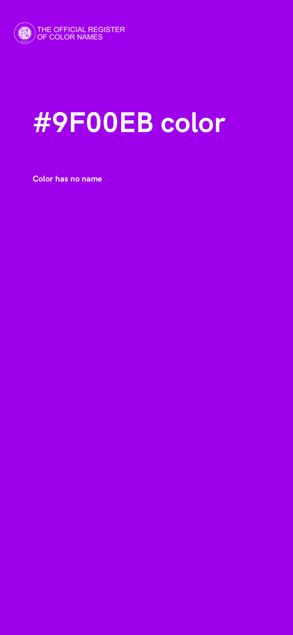 #9F00EB color image