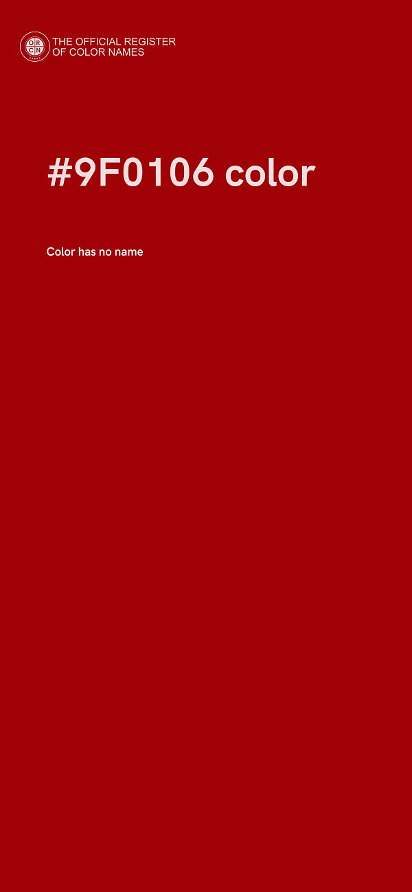 #9F0106 color image