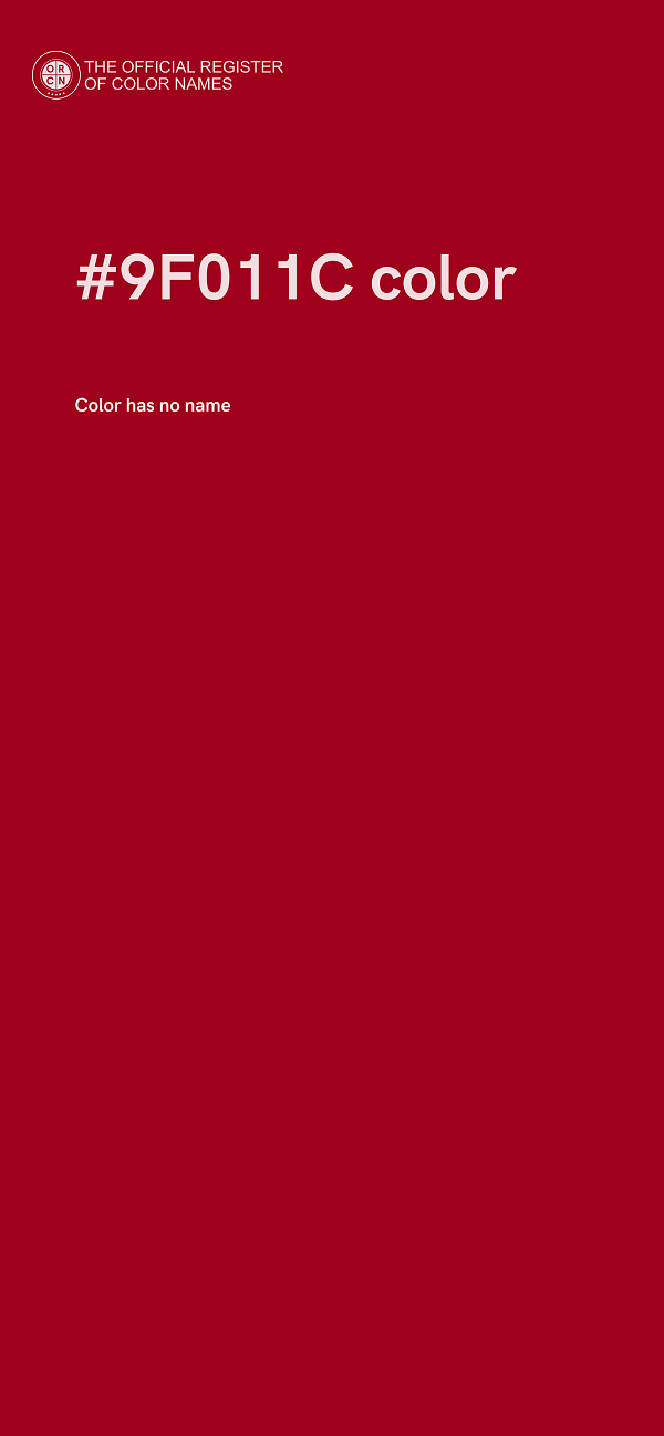 #9F011C color image