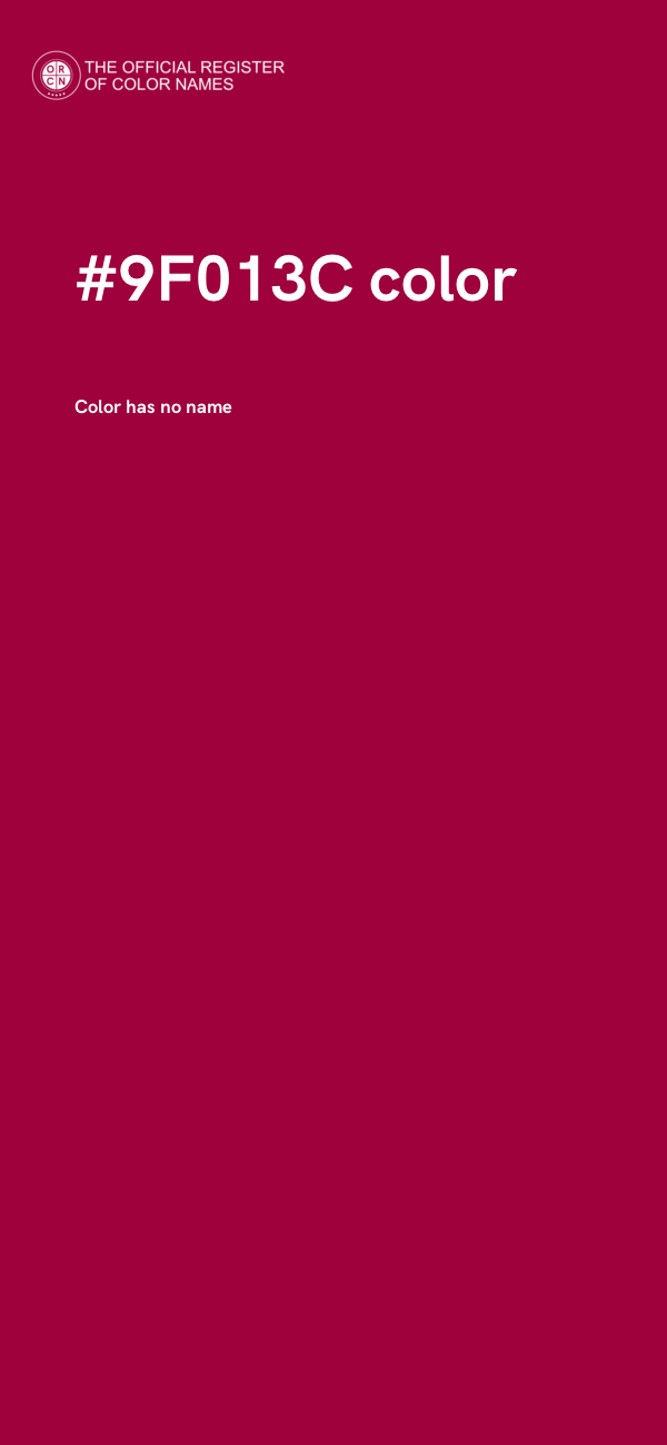 #9F013C color image