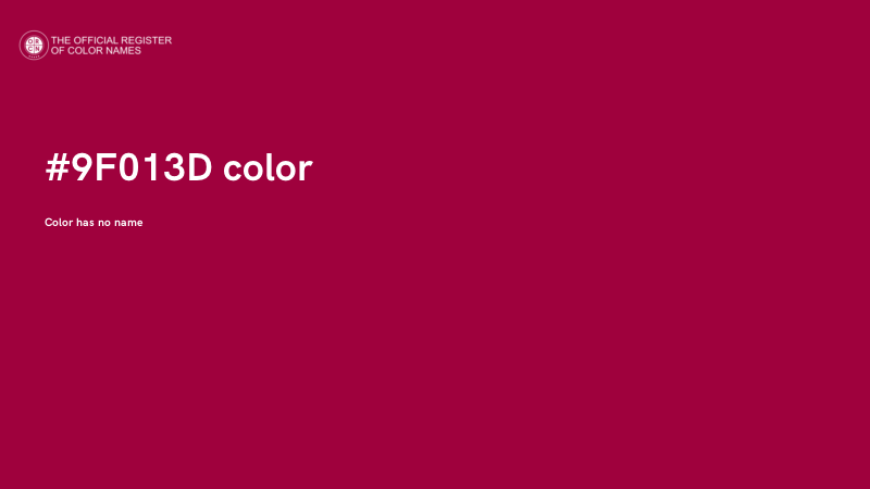 #9F013D color image