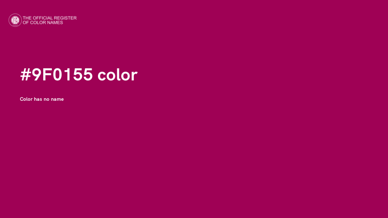 #9F0155 color image