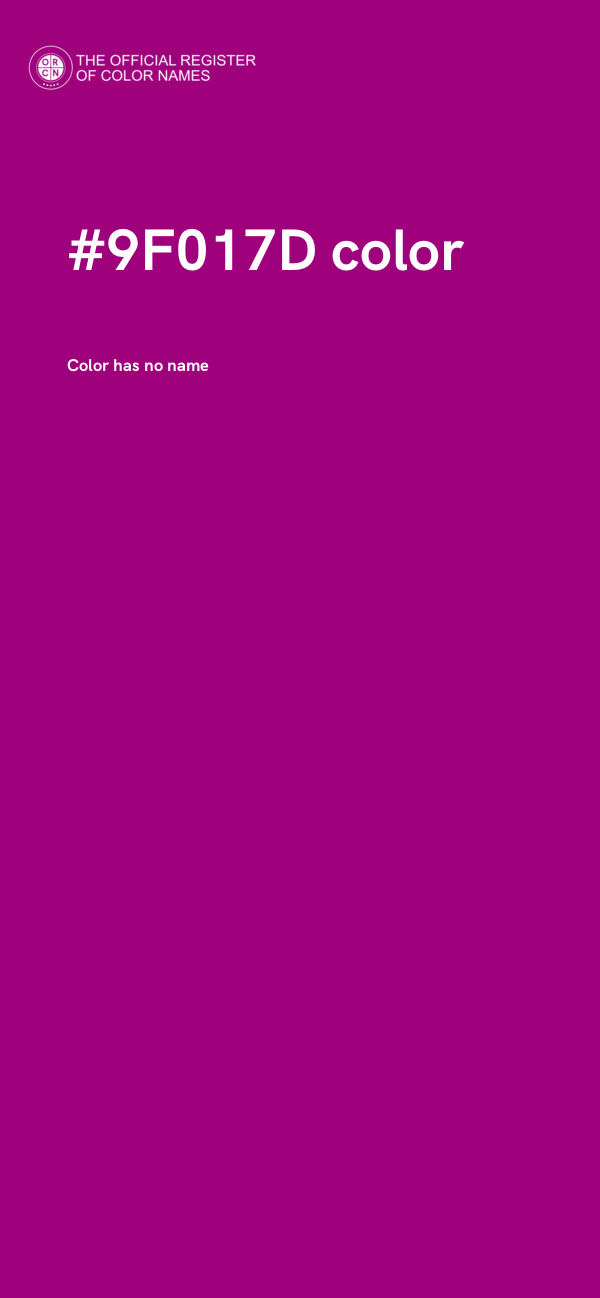 #9F017D color image