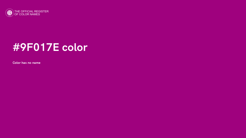 #9F017E color image