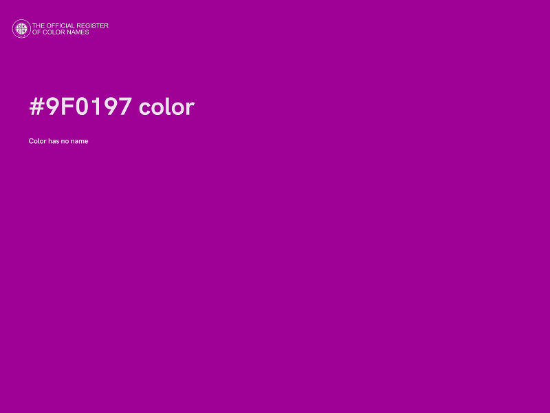 #9F0197 color image