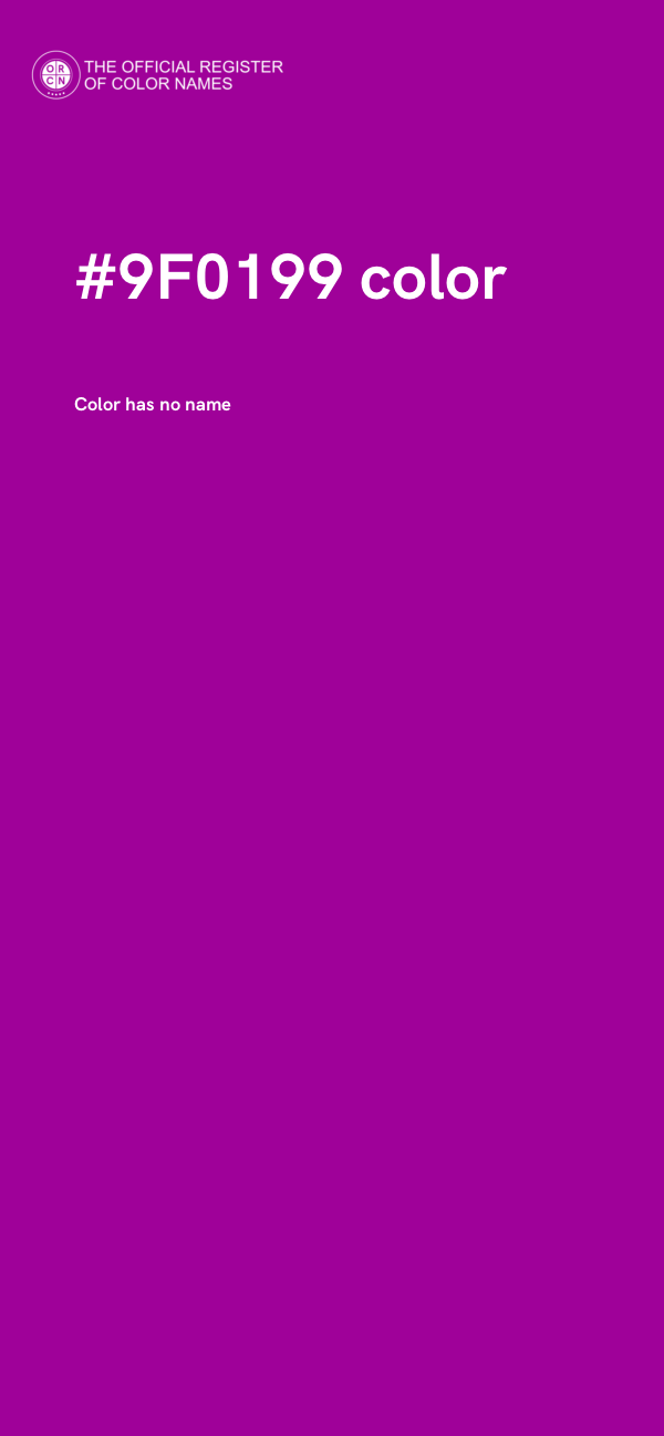 #9F0199 color image