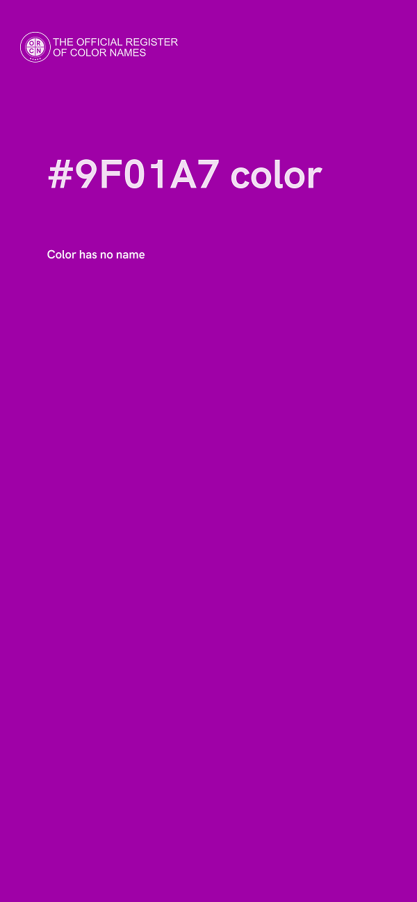 #9F01A7 color image
