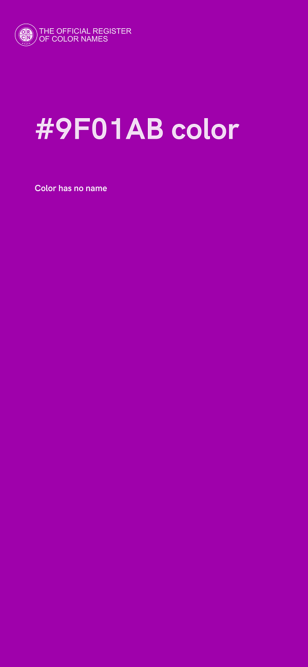 #9F01AB color image