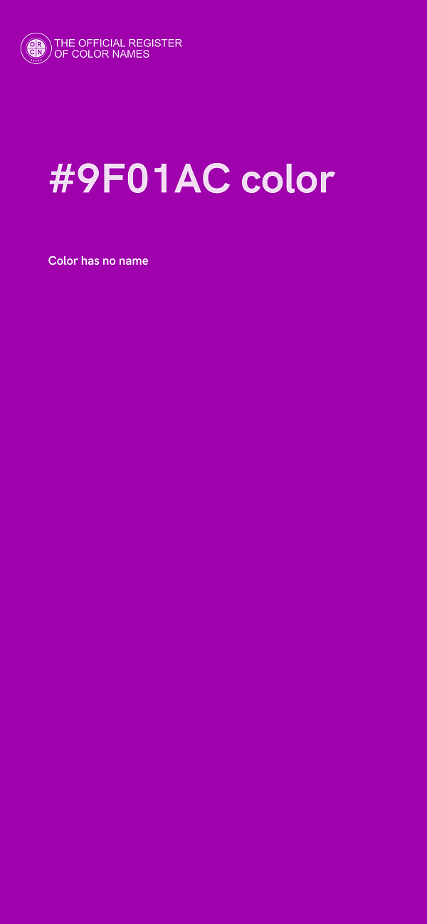 #9F01AC color image