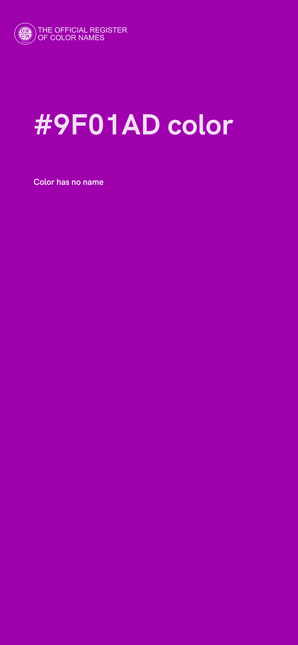 #9F01AD color image