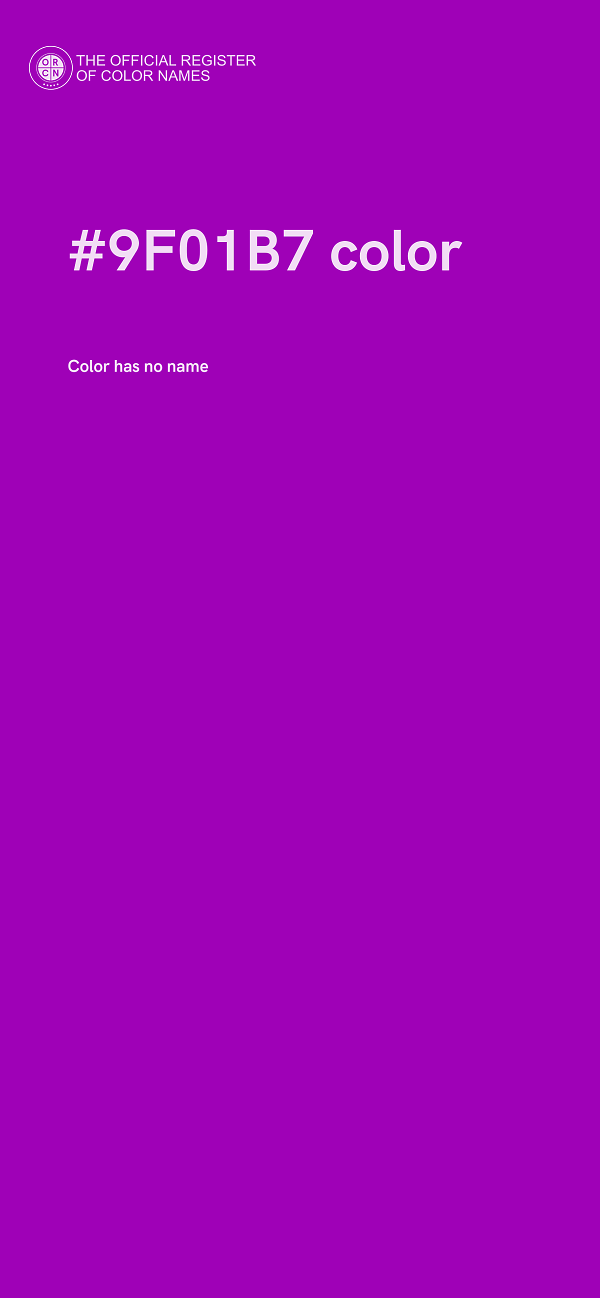 #9F01B7 color image