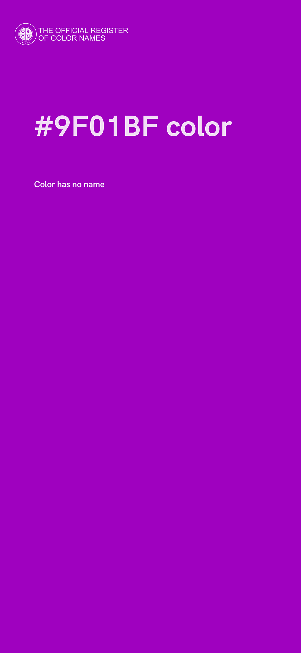 #9F01BF color image