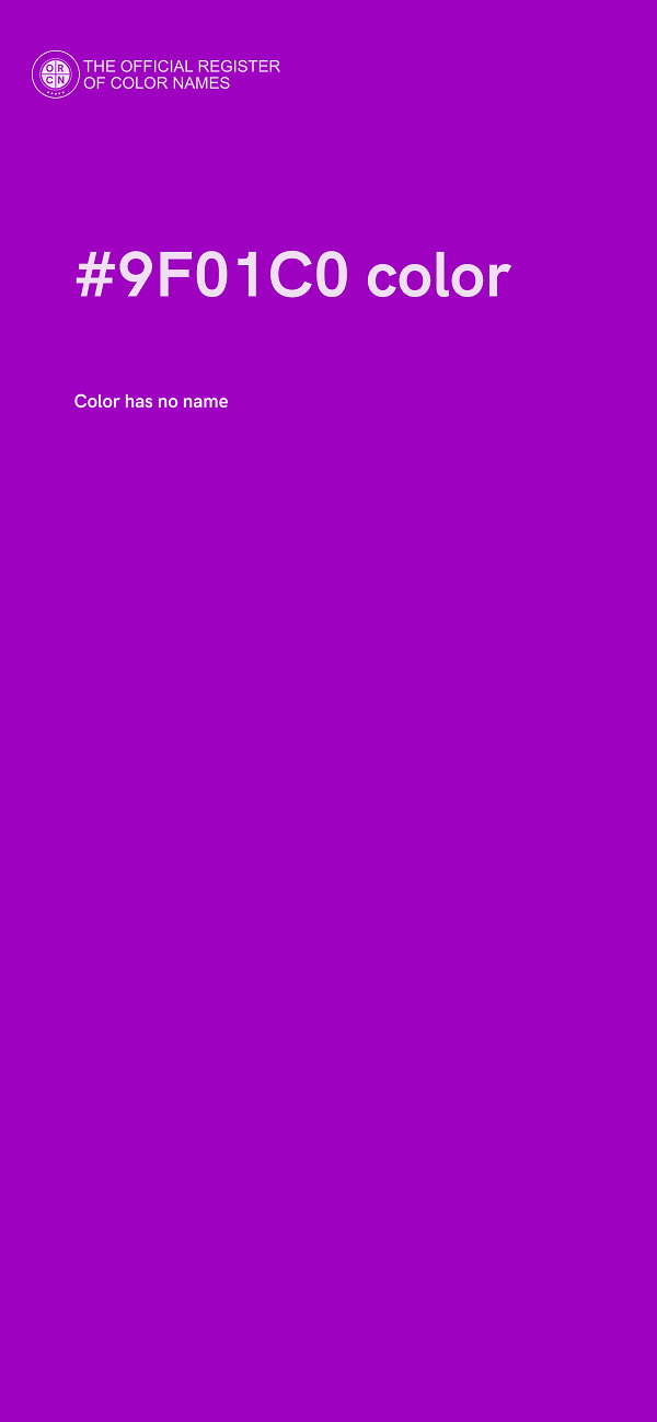 #9F01C0 color image