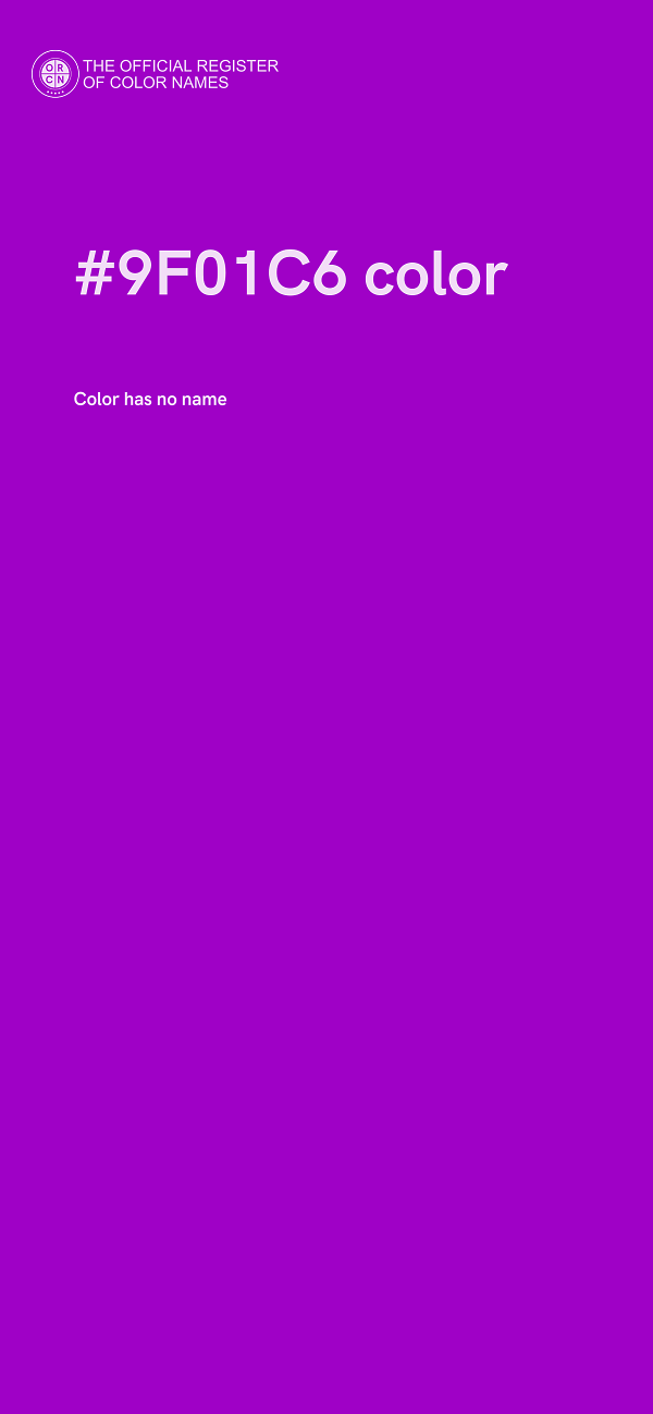 #9F01C6 color image
