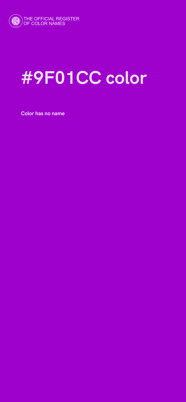#9F01CC color image