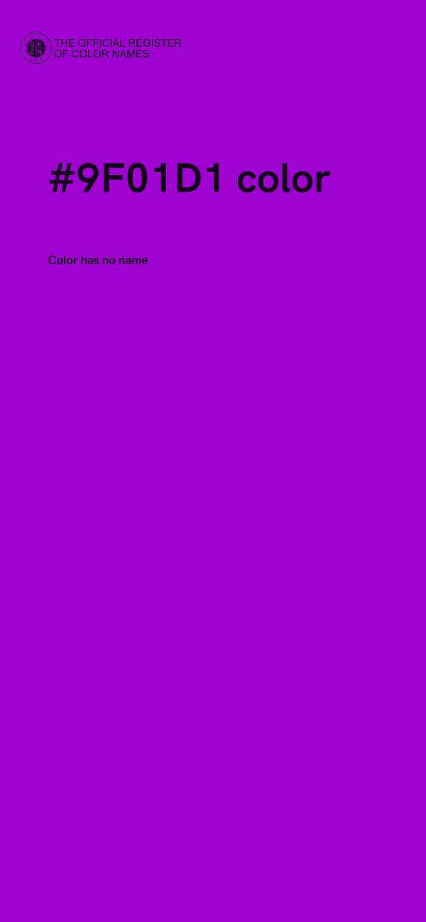 #9F01D1 color image