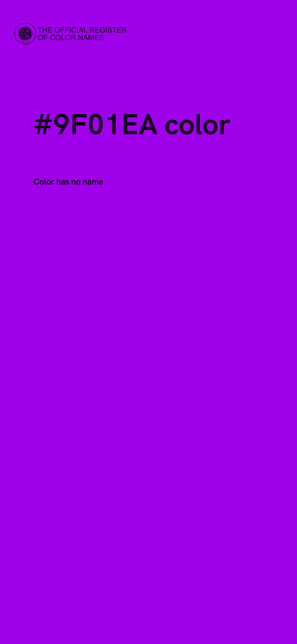 #9F01EA color image