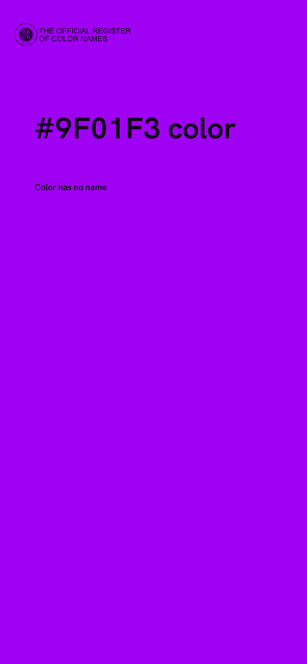 #9F01F3 color image