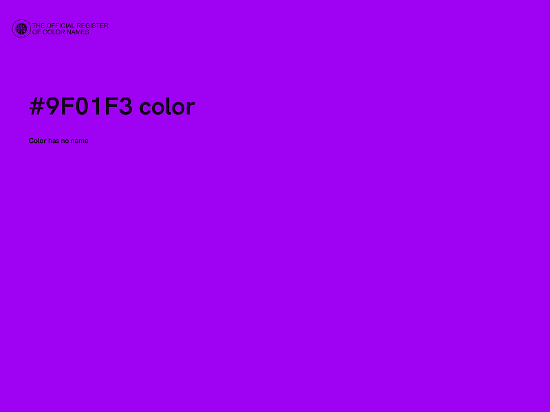 #9F01F3 color image