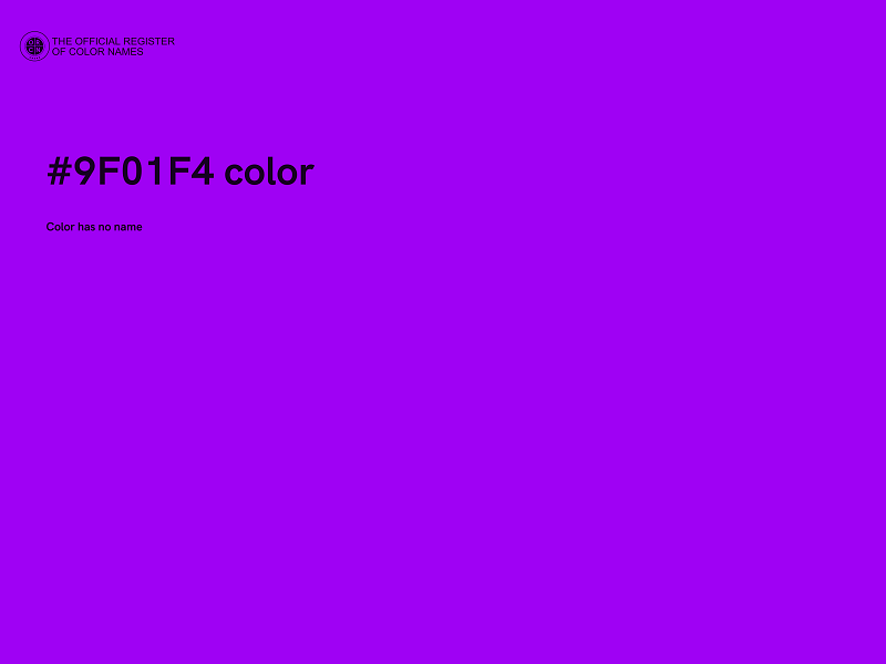 #9F01F4 color image