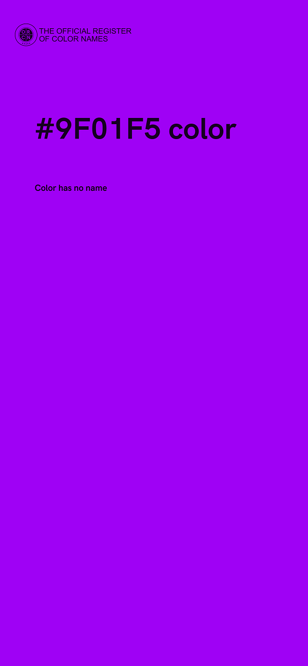 #9F01F5 color image