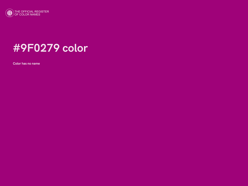 #9F0279 color image