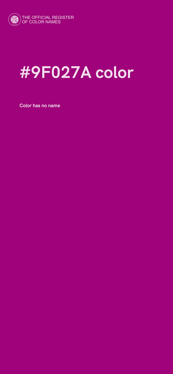 #9F027A color image