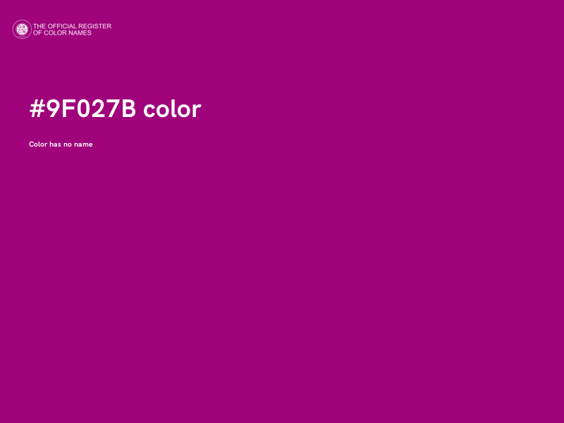 #9F027B color image