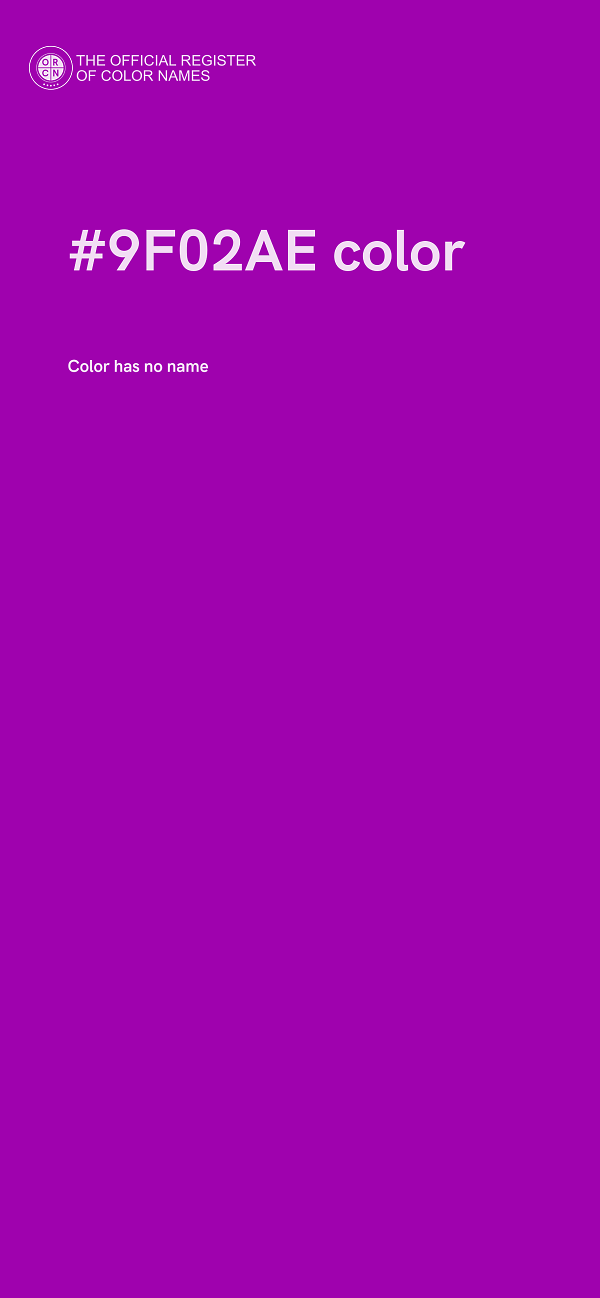 #9F02AE color image
