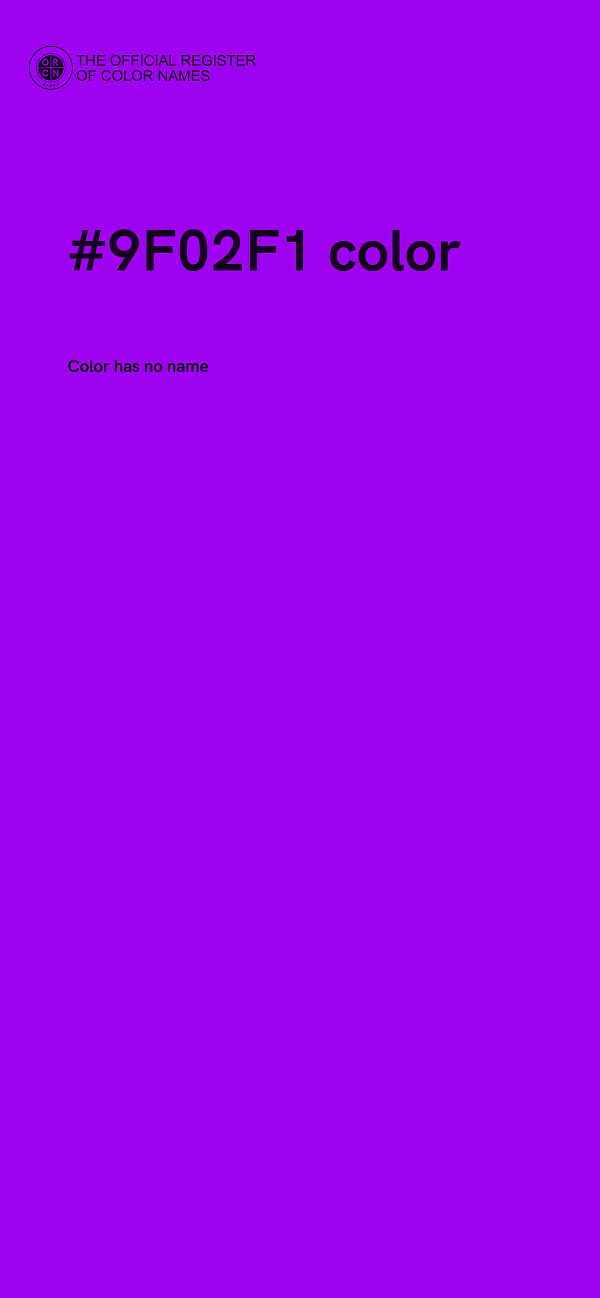 #9F02F1 color image