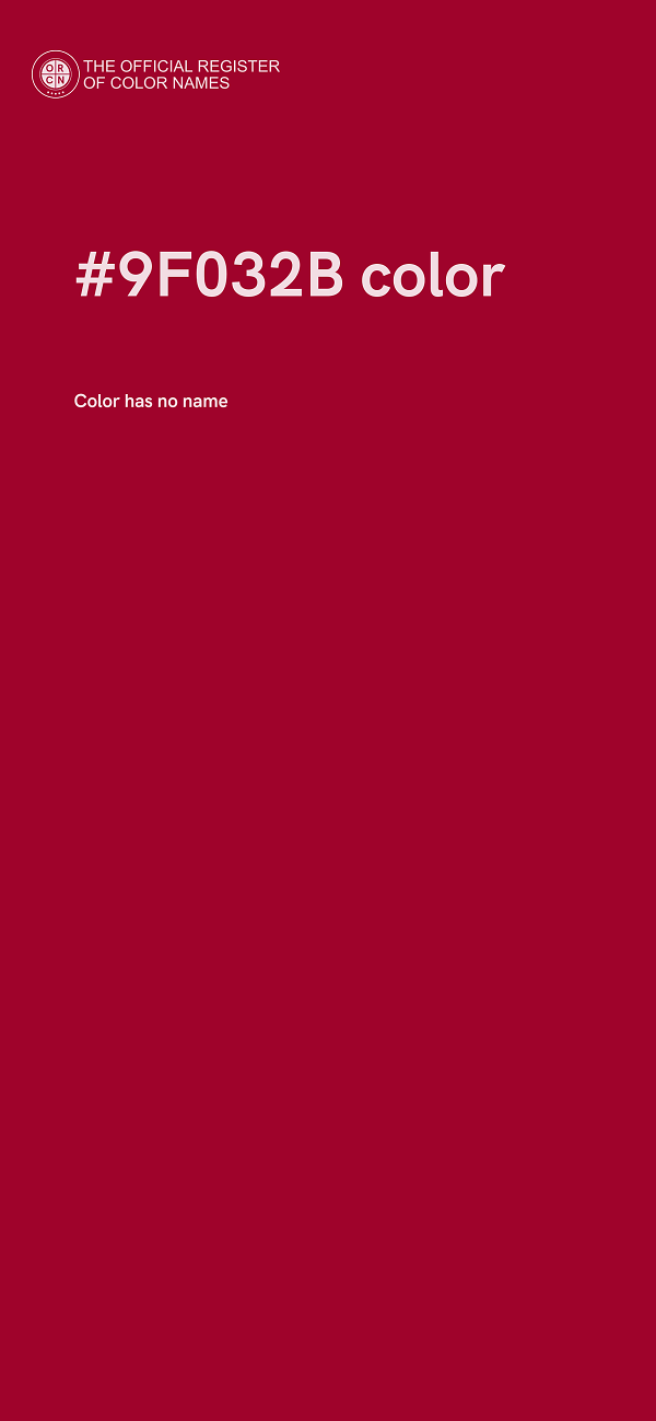 #9F032B color image