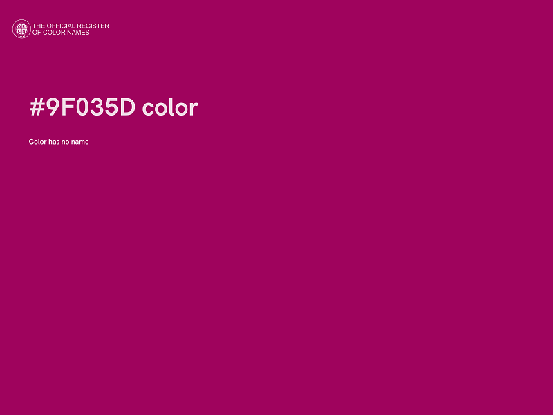 #9F035D color image