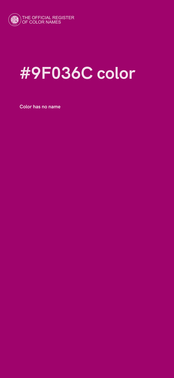 #9F036C color image