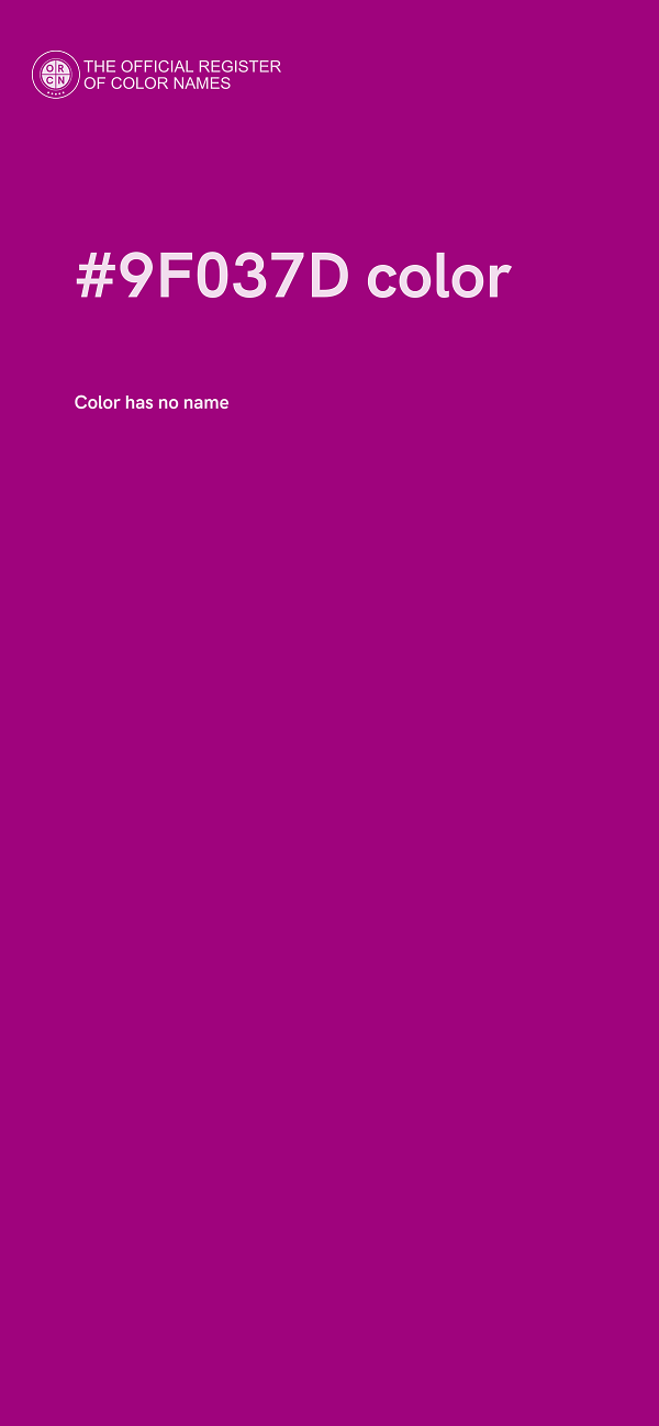 #9F037D color image
