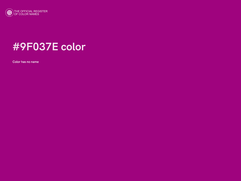#9F037E color image