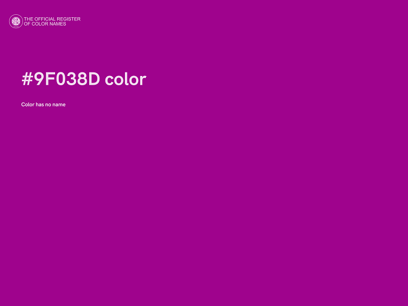 #9F038D color image