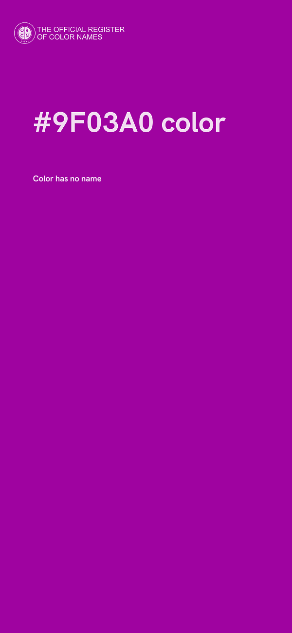 #9F03A0 color image