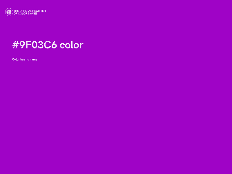 #9F03C6 color image