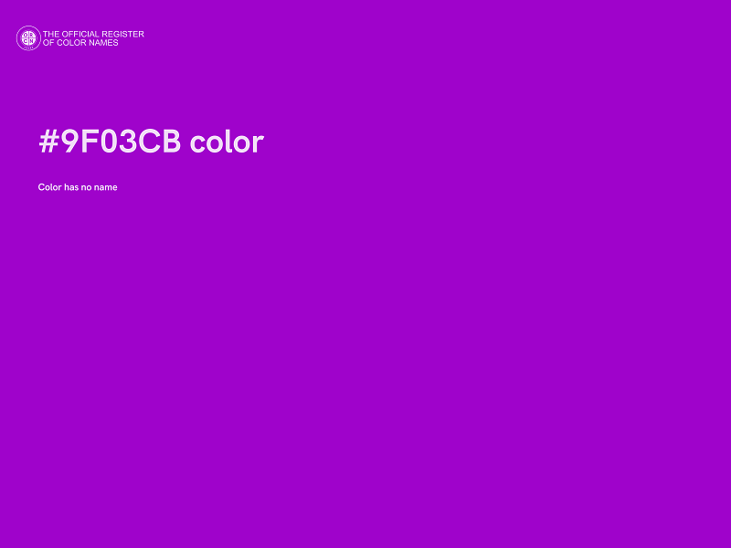 #9F03CB color image