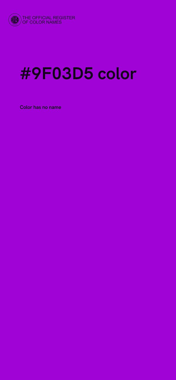 #9F03D5 color image