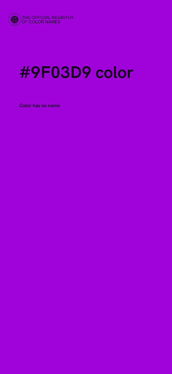 #9F03D9 color image