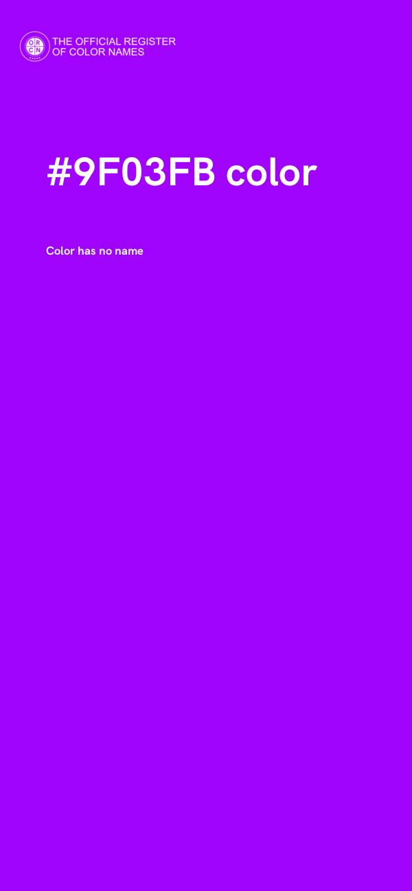 #9F03FB color image