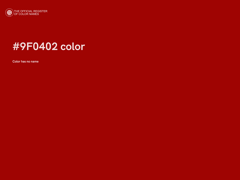#9F0402 color image