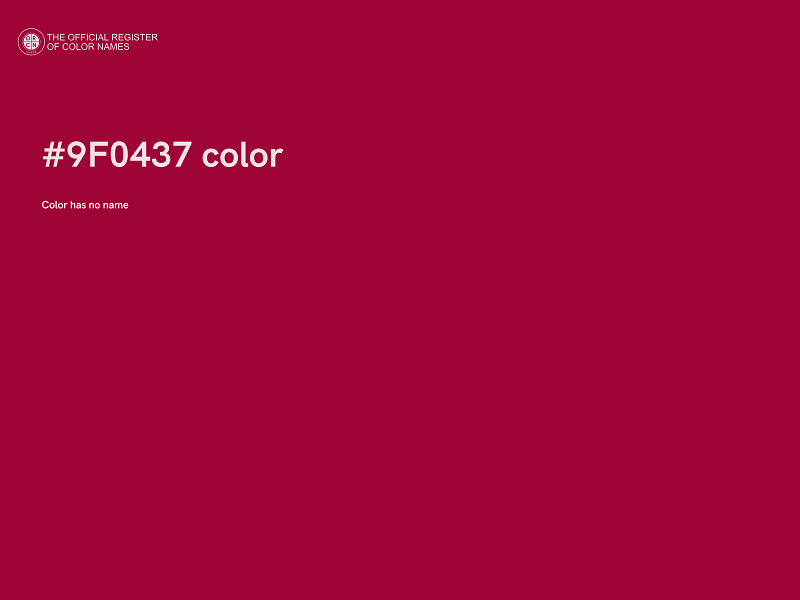 #9F0437 color image